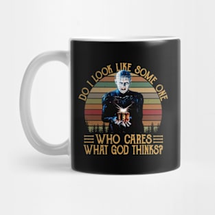 Do I Look Like Some One Who Cares What God Thinks Sunset Mug